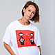 T-shirt with the author's print ' Twins', T-shirts, Omsk,  Фото №1