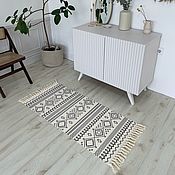 Для дома и интерьера handmade. Livemaster - original item Cotton mat 130h60 cm.. Handmade.