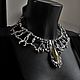 Заказать Колье Живой металл серебро и пирит. Aventure.Jewelry. Ярмарка Мастеров. . Браслет жесткий Фото №3