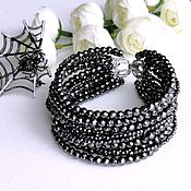 Украшения handmade. Livemaster - original item Bracelet made from natural hematite 