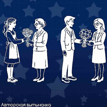 Цифровые товары ручной работы. Ярмарка Мастеров - ручная работа Шаблоны для резки: выпускники и учители. Handmade.