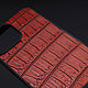 Case for any iPhone model made of crocodile skin IMA8002OB. Case. CrocShop. My Livemaster. Фото №4