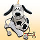 Dog Toshka, ceramic bell. Dog out of clay, Bells, Vladimir,  Фото №1