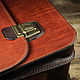 Кожаный портфель №1308. Мужская сумка. artelbags. Ярмарка Мастеров.  Фото №5