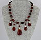 Necklace made of natural stones 'Amber agate', Necklace, Velikiy Novgorod,  Фото №1