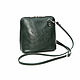  Women's green leather handbag Tinna Mod S83t-631. Crossbody bag. Natalia Kalinovskaya. Online shopping on My Livemaster.  Фото №2