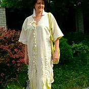 Валяное платье из коллекции "МОЁ БЕЛОГОРЬЕ"
