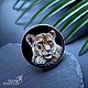 Order Ring MY LIONESS with black agate. Olga Kniazeva | Jewelry painting. Livemaster. . Rings Фото №3
