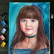Картины и панно handmade. Livemaster - original item Portrait of a girl in watercolor. Handmade.