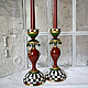 Order A pair of candlesticks 'ALICE'. Decoupage. Livemaster. . Candlesticks Фото №3