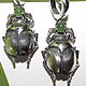 Серьги "Скарабеи", scarab, скарабей, жук, серебро. Серьги классические. Сергей (Жук). Интернет-магазин Ярмарка Мастеров.  Фото №2