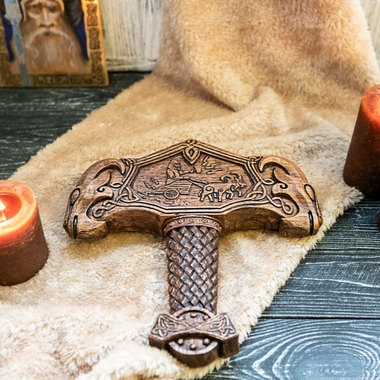 Молот Тора Mjolnir Thors hammer 30 cm – заказать на Ярмарке Мастеров ...