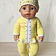 Комплект одежды для куклы baby born / беби бон / беби борн. Одежда для кукол. Вязаная одежда для кукол baby born. Интернет-магазин Ярмарка Мастеров.  Фото №2