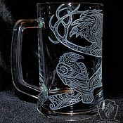 Посуда handmade. Livemaster - original item The Ravens Of Odin. Beer mug.. Handmade.