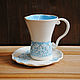 Tea couple 'Romantic'. Single Tea Sets. author's ceramics. Online shopping on My Livemaster.  Фото №2