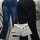 Винтаж: Две пары джинсов и шорты 42, Блузки винтажные, Евпатория,  Фото №1