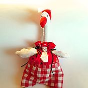 Сувениры и подарки handmade. Livemaster - original item Bags for gifts: Christmas goose made of fabric.. Handmade.