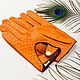 Водительские перчатки Верди из кожи питона. Перчатки. LA1007 - изделия из натуральной кожи. Ярмарка Мастеров.  Фото №4