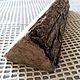 Часть ствола с корой Призма треугольная дрифтвуд, Природные материалы, Джубга,  Фото №1