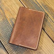 Сумки и аксессуары handmade. Livemaster - original item Passport cover made of Cognac-colored leather. Handmade.