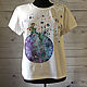 T-shirt Little Prince watercolor painting hand painted. T-shirts. Koler-art handpainted wear. Online shopping on My Livemaster.  Фото №2