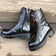 Shoes: Bandolier ' black / chocolate black tread sole». Boots. Hitarov (Hitarov). Online shopping on My Livemaster.  Фото №2