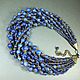 Order Blue Lapis Lazuli Necklace Handmade. ms. Decorator. Livemaster. . Necklace Фото №3