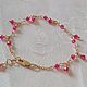 585 Gold Chain Bracelet with pink spinel, Chain bracelet, Sergiev Posad,  Фото №1
