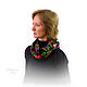 Snudy: from Pavlovsky Posad shawl ' Russian beauty '. Snudy1. Anna Podivilova (Scirts and bags). My Livemaster. Фото №4