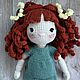 Кукла Рыжуля вязаная. Амигуруми куклы и игрушки. Татьяна (Tanina Skazka). Ярмарка Мастеров.  Фото №4