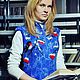 Валяный жилет "А снегири, сидели...". Жилеты. Шутюк Маргарита (MargoMyxa). Интернет-магазин Ярмарка Мастеров.  Фото №2