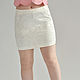 White pencil skirt cotton-jacquard. Skirts. Tolkoyubki. My Livemaster. Фото №4