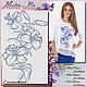 Design for machine embroidery. Contour lilies 2, Embroidery tools, Solikamsk,  Фото №1