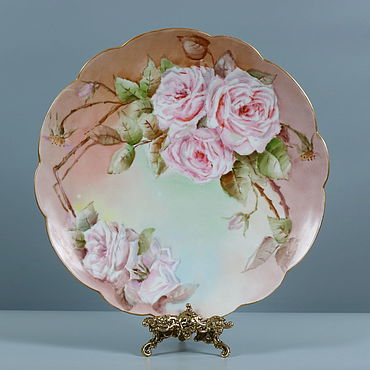 Винтаж ручной работы. Ярмарка Мастеров - ручная работа Старинная тарелка. Limoges France. Handmade.