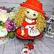 Textile doll little Red riding Hood, Dolls, Buoy,  Фото №1