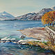 Oil painting 70h40 cm. Lake Como in the spring, Pictures, Samara,  Фото №1