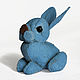 Soft toy, forget-me-not hare, felt toy, small toy. Stuffed Toys. izergil. Online shopping on My Livemaster.  Фото №2