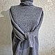 Вязаная водолазка серого цвета. Водолазки. WoolenWay вязаные&тканые аксессуары. Интернет-магазин Ярмарка Мастеров.  Фото №2