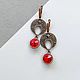 Order Ethnic Swarovski red earrings. DiliZ Handmade. Livemaster. . Earrings Фото №3