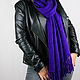 Knitted Scarf Bright Purple. Wraps. Lily Kryuchkova (kruchokk). Online shopping on My Livemaster.  Фото №2