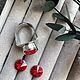 Комплект Swarovski в цвете Siam. Комплекты украшений. GERAUF JEWELRY. Интернет-магазин Ярмарка Мастеров.  Фото №2