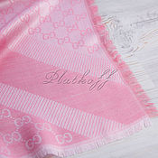 Аксессуары handmade. Livemaster - original item Pink wool scarf made of Gucci 