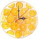 Часы настенные Апельсин. Часы классические. Irina Christmas Decor. Ярмарка Мастеров.  Фото №5