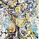  Семейное дерево, акварельная картина в подарок. Картины. Yulia Belasla. Интернет-магазин Ярмарка Мастеров.  Фото №2