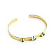 Gold bracelet with quartz 'Heavenly City' bracelet with stones. Hard bracelet. Irina Moro. My Livemaster. Фото №4