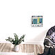 Waiting painting (turquoise, lime, gray, abstraction), Pictures, St. Petersburg,  Фото №1