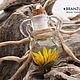 Order Dandelion wine - pendant jug lampwork glass cork. Branzuletka (Branzuletka). Livemaster. . Pendant Фото №3