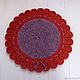 The round knitted rug crochet multi-colored 'tricolor'. Carpets. knitted handmade rugs (kovrik-makrame). My Livemaster. Фото №5