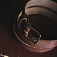 Кожаный ремень Ash Bridle Dark Stain. Ремни. FASCA. Ярмарка Мастеров.  Фото №5