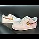Кроссовки белые Nike Air Force 1 унисекс, кастом, ручная роспись. Кроссовки. Olgavolgoart. Роспись одежды и обуви. Кастом. Ярмарка Мастеров.  Фото №8
